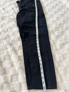 American Eagle Black Straight-Leg Pants x short